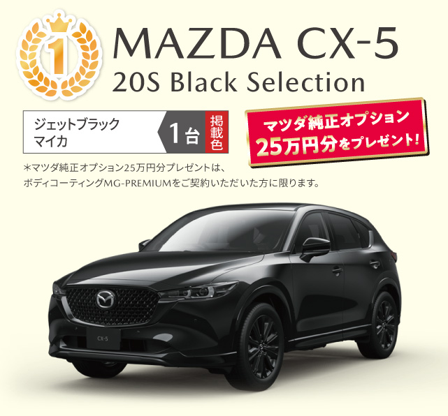 MAZDA CX-5 20S Black Selection ジェットブラックマイカ　1台