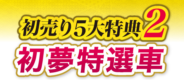 初売り5大特典2　初夢特選車