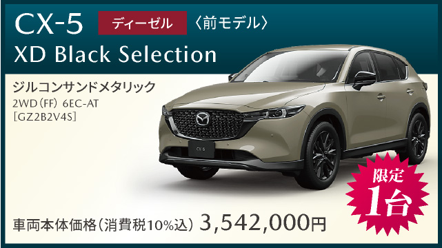 CX-5 XD Black Selection ディーゼル　前モデル　限定１台